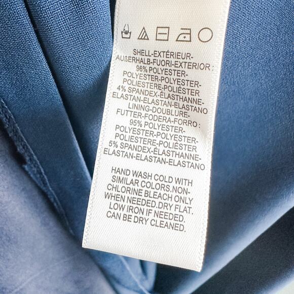 NWT Dress The Population Camden Halter Maxi Dress Navy Size M Formal Old Money‎ - Picture 12 of 12